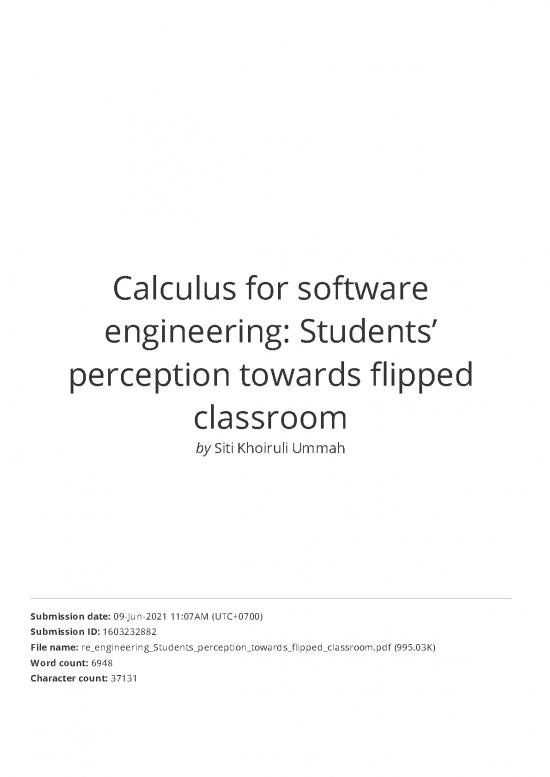 picture1_Calculus Pdf Download 171030 | Similarity   Ummah Azmi Shofia   Calculus Software Engineering Students&rsquo; Perception Flipped Clasroom