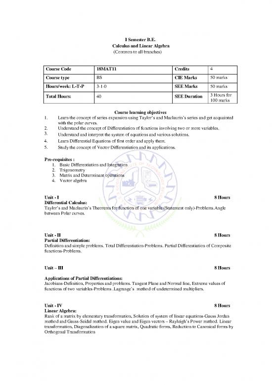picture1_Matrix Calculus Pdf 171429 | Syllabus Print