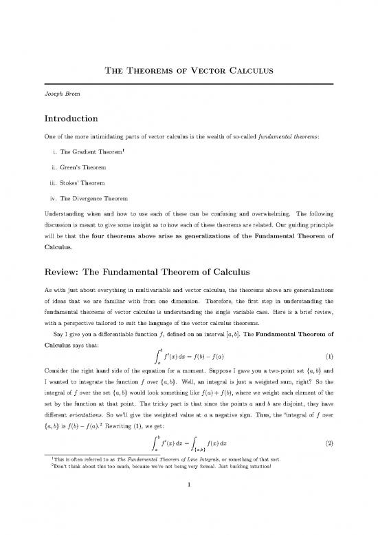 picture_Calculus Pdf 169020 | The Theorems Of Vector Calculus