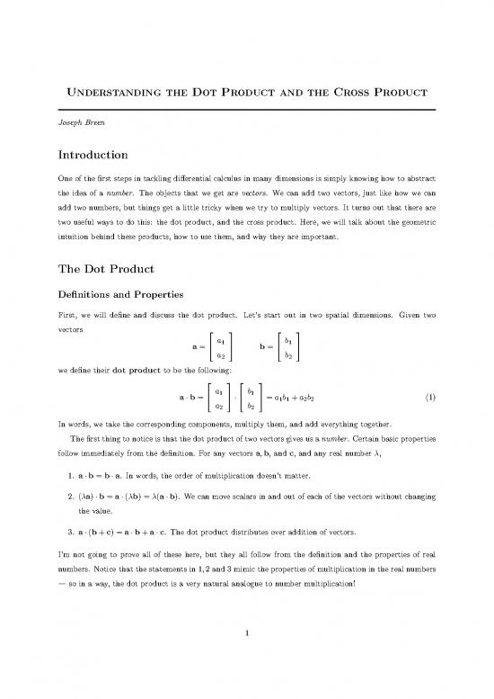 picture_Calculus Pdf Download 171525 | Understanding The Dot Product And The Cross Product