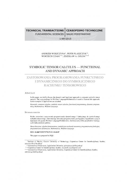 picture Calculus Pdf 169332 | Woszczynaa Symbolictensor