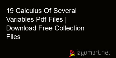 picture 19 Calculus Of Several Variables Pdf Files | Download Free Collection Files