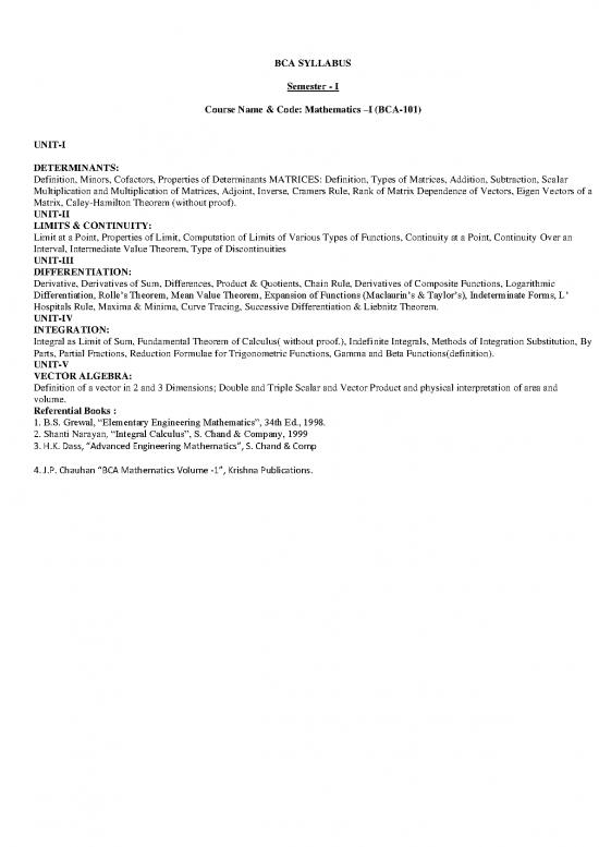 picture Derivatives Calculus Pdf 172249 | 19bca Syllabus Converted