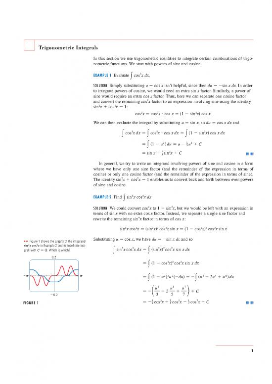 picture_Integrals Of Trigonometric Functions Pdf 172469 | 3c3 Trigonometintegrals Stu