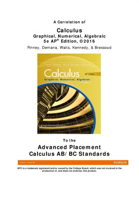 picture Calculus Graphical Numerical Algebraic Pdf 171807 | Adopt Id Ap Calculus Ab Bc  Demana Calculus 2016