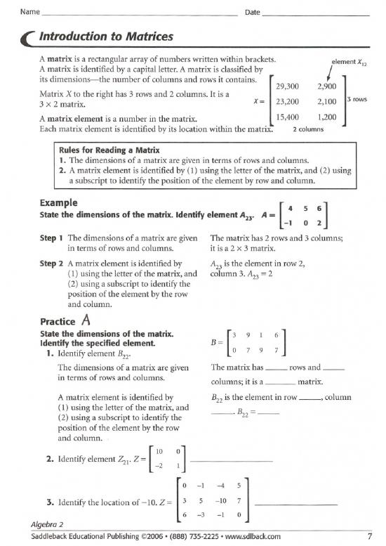 picture Matrix Pdf 172838 | Alg2lesson2