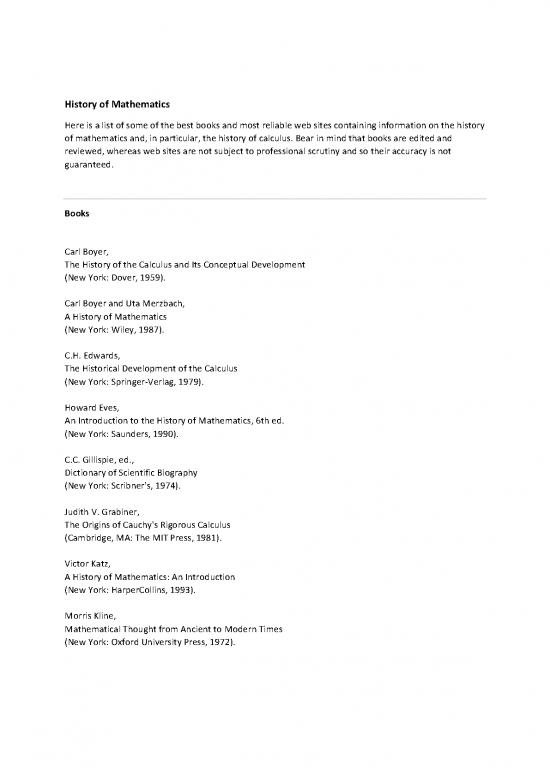 picture Calculus Pdf Download 173558 | History Of Mathematics Book List