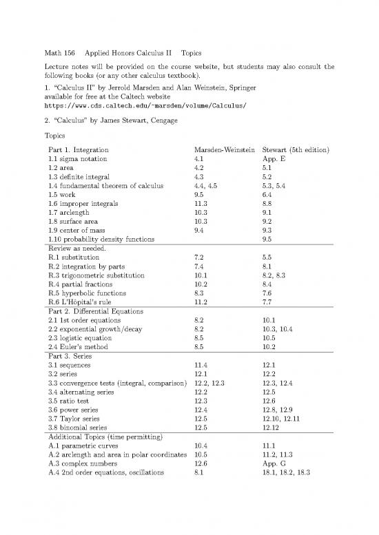 picture Cengage Calculus Pdf Download 172314 | Math156 Topics