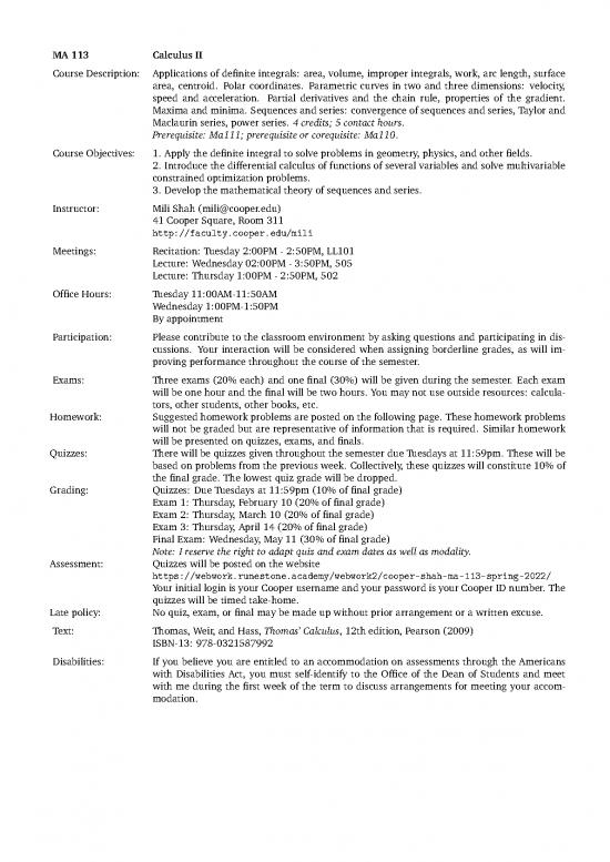 picture_Derivatives Calculus Pdf 173102 | Syllabus113s22