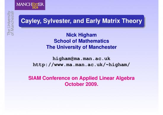 picture_Matrix Pdf 173022 | Talk09 Cayley