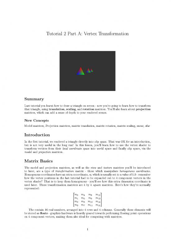 picture_Matrix Pdf 174139 | Tutorial 2   Vertex Transformation