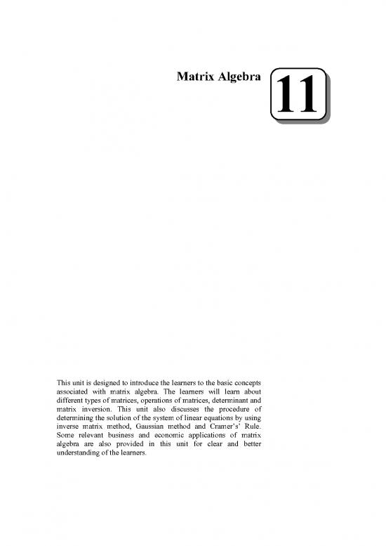 picture Matrix Pdf 172956 | Unit 11