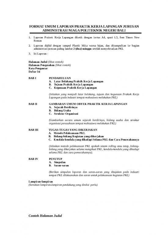 picture Laporan Doc 18057 | 1452549211 Format Laporan Pkl 2016