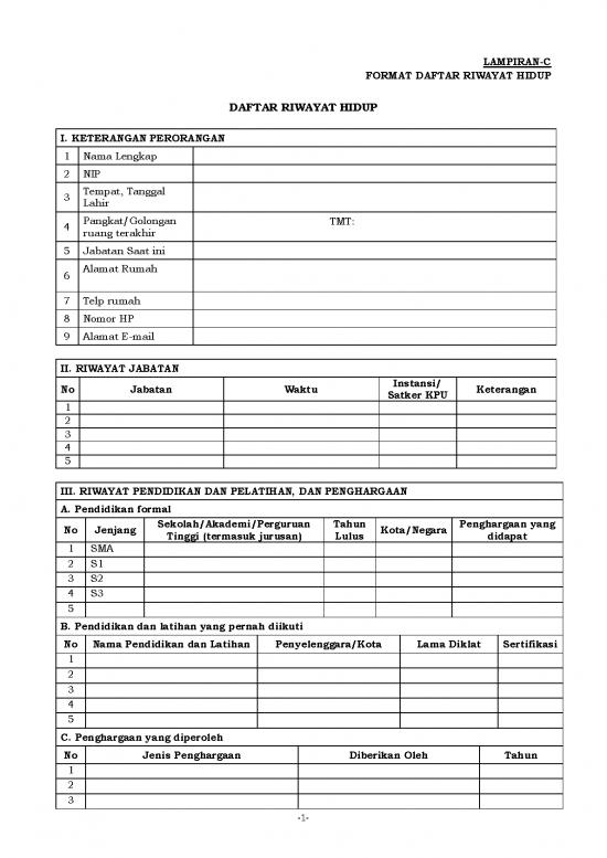 picture1_1638252238lampiran C Daftar Riwayat Hidup (cv) | File - Daftar Riwayat Hidup Id 15788