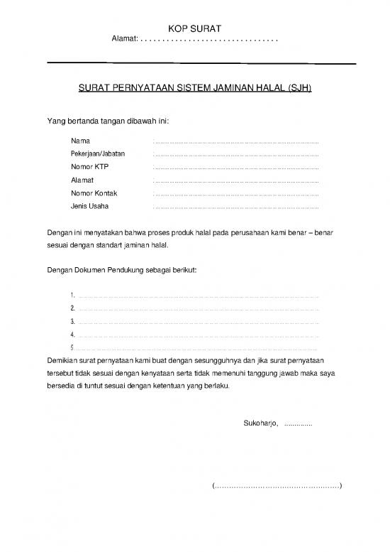 picture1_46275585contoh Surat Pernyataan Sjh | File - Surat Pernyataan Id 17785