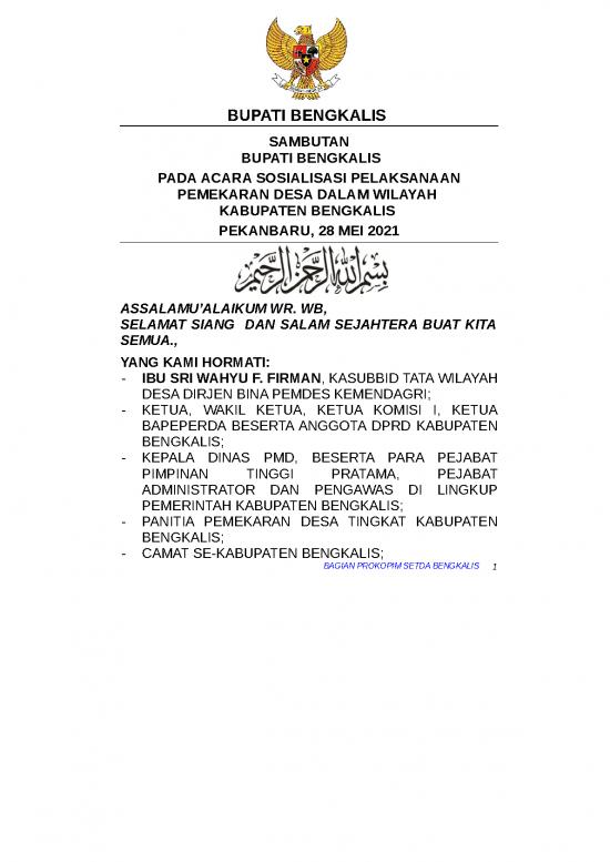 picture_78915497228 Mei Pidato Bupati Sosialisasi Pemekaran Desa