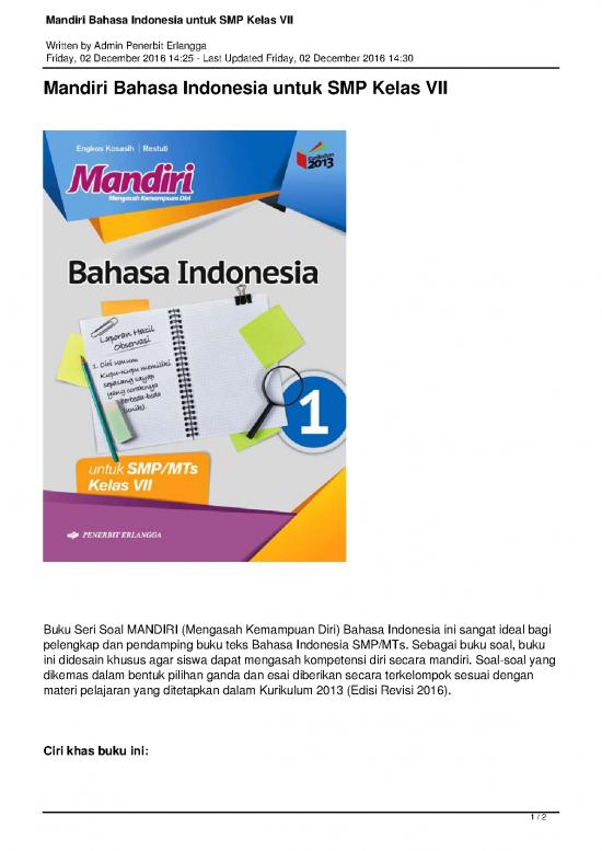 picture_8994 Mandiri Bahasa Indonesia Untuk Smp Kelas Vii | Materi Kelas 7 - Bahasa Kelas Vii Id 17262