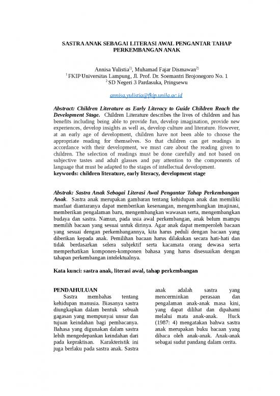 picture1_Annisa Yulisti Sastra Anak Sebagai Literasi Awal Pengantar Tahap Perkembangan Anak