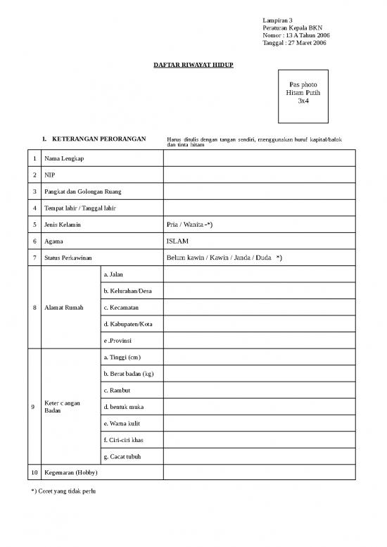 picture1_Blangko Drh 2006 | File - Daftar Riwayat Hidup Id 15952