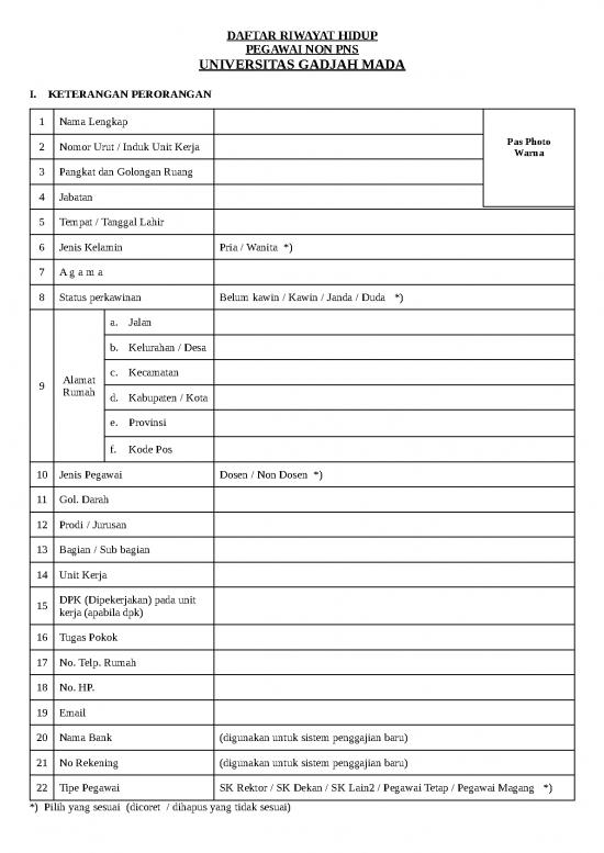 picture1_Blanko Drh Pegawai Nonpns (1) | File - Daftar Riwayat Hidup Id 15771