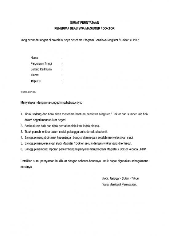 picture_Contoh Draft Surat Pernyataan | File - Surat Pernyataan Id 17454