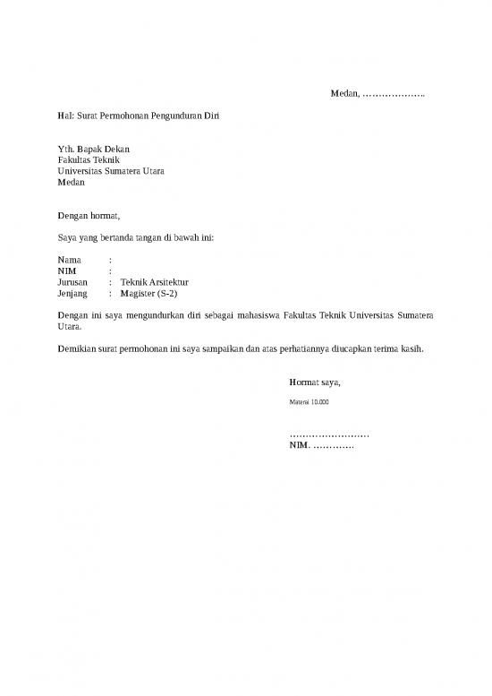 picture1_Contoh Surat Pengunduran Diri | File - Surat Pengunduran Diri Id 16913