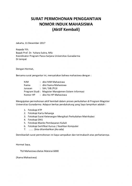 picture1_Contoh Surat Permohonan Ganti Nim | File - Surat Permohonan Id 16627