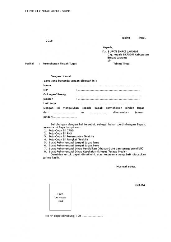 picture_Contoh Surat Permohonan Pindah Antar Skpd | File - Surat Permohonan