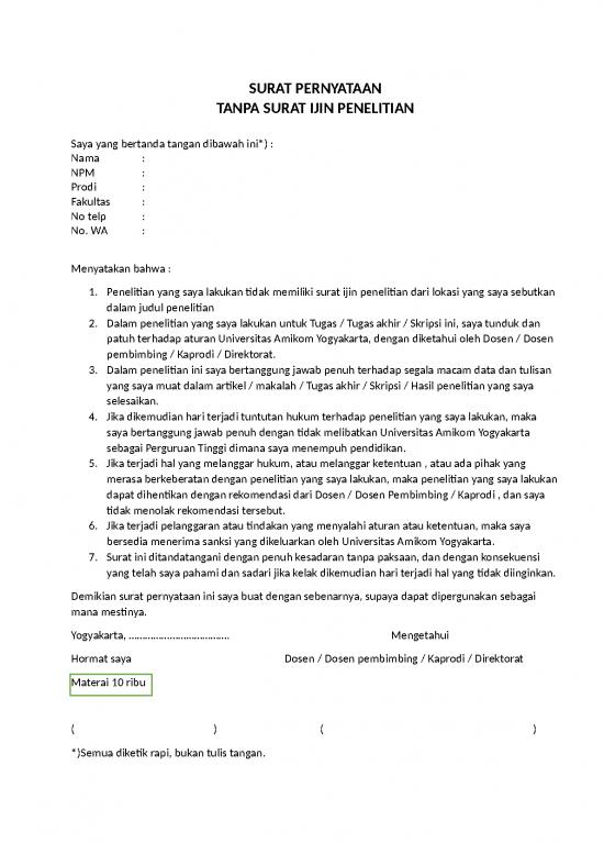 picture1_Daak Surat Pernyataan Tanpa Surat Ijin Penelitian (upload Web) | File - Surat Pernyataan Id 17511