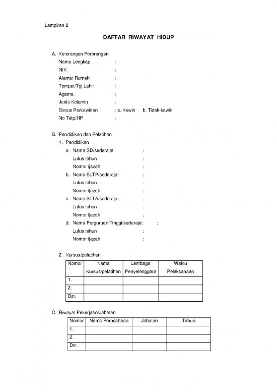 picture1_Daftar Riwayat Hidup | File - Daftar Riwayat Hidup Id 15756
