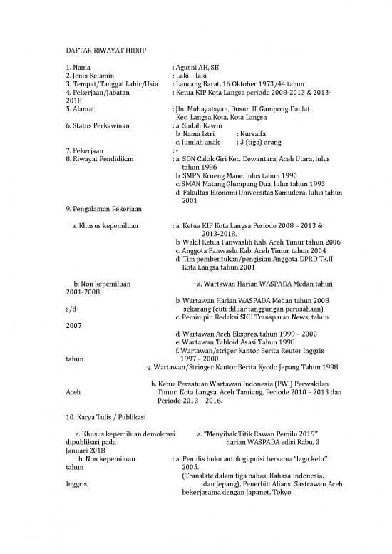 picture_Daftar Riwayat Hidup Agusni | File - Daftar Riwayat Hidup Id 15774