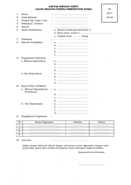 picture1_Daftar Riwayat Hidup Pps | File - Daftar Riwayat Hidup Id 15785