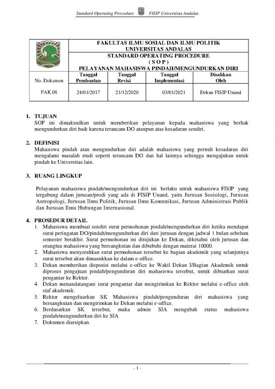 picture1_Ilmu Politik Pdf 16844 | Fa Sop Pelayanan Mahasiswa Pindah Mengundurkan Diri