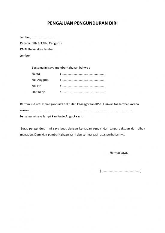 picture1_Form Pengunduran Diri Anggota | File - Surat Pengunduran Diri Id 16890