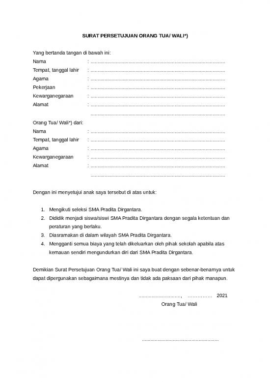 picture_Surat Persetujuan Id 16978 | Form Surat Persetujuan Orang Tua