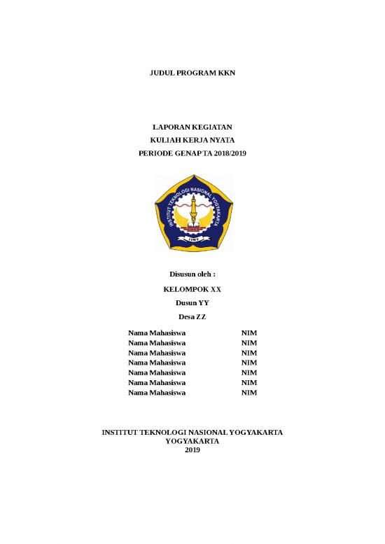 picture_Format Laporan Kegiatan Kkn Ganjil 2018 2019 | File - Laporan Kegiatan Id 17430