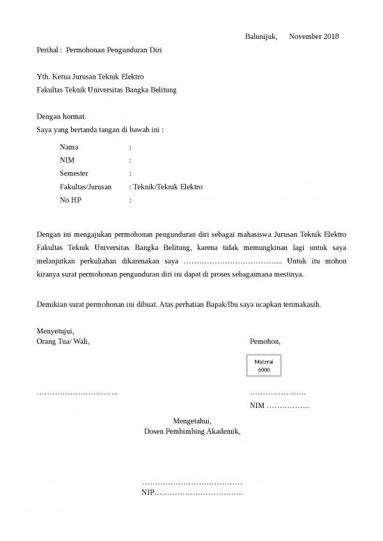 picture1_Format Pengunduran Diri Mahasiswa Baru Nov 2018 | File - Surat Pengunduran Diri Id 16828