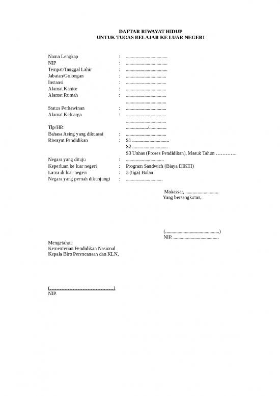 picture1_Format Pengurusan Passport Dinas | File - Daftar Riwayat Hidup Id 15822