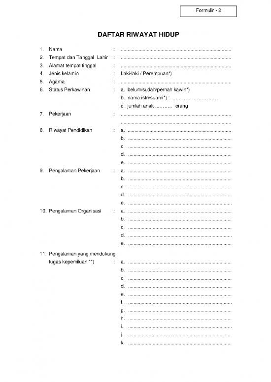 picture1_Formulir 2 Daftar Riwayat Hidup | File - Daftar Riwayat Hidup Id 15766