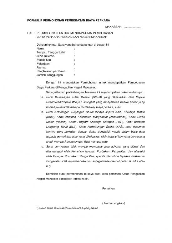 picture_File - Surat Keterangan Id 16731 | Formulir Permohonan Pembebasan Biaya Perkara