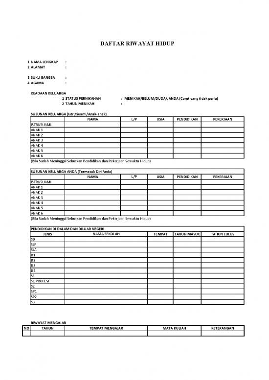 picture_Lampiran3 Drh | File - Daftar Riwayat Hidup Id 15883