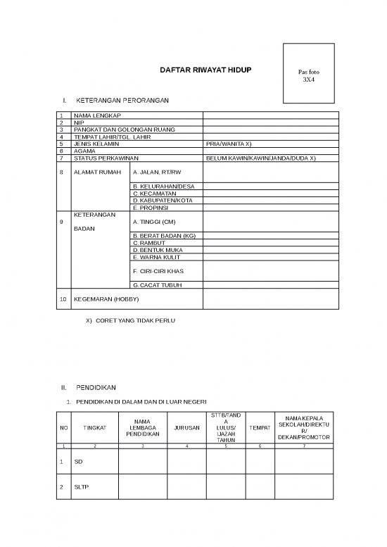 picture1_Lampiran Iii Daftar Riwayar Hidup Drh | File - Daftar Riwayat Hidup Id 15805