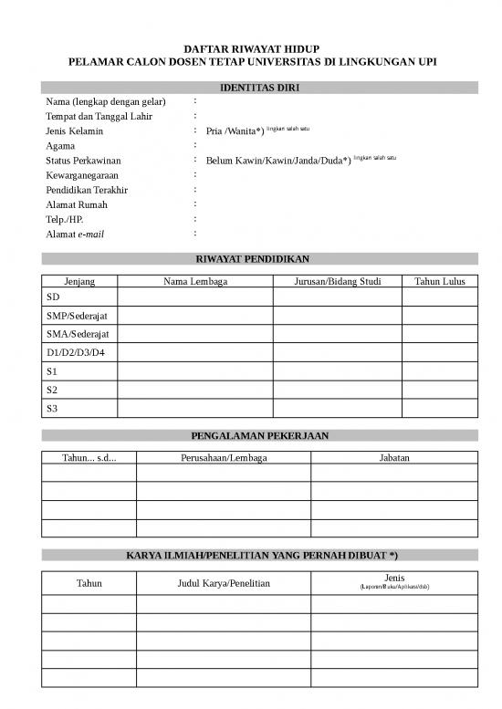 picture1_Lampiran Pengumuman Cdt Jalur Khusus 2021 | File - Daftar Riwayat Hidup Id 15967