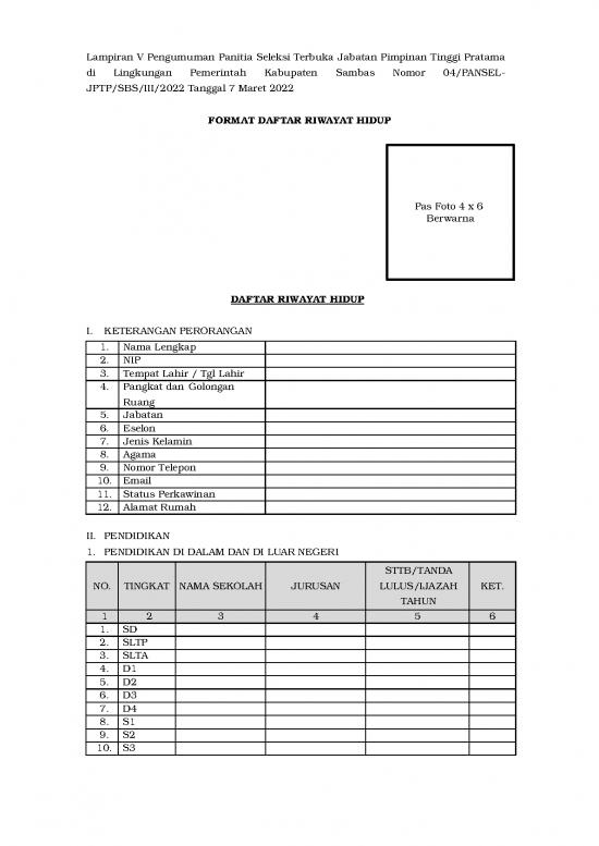picture1_Lampiran V Format Daftar Riwayat Hidup | File - Daftar Riwayat Hidup Id 15873