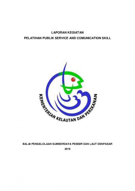 picture Laporan Pelatihan Public Service And Communication Skills | File - Laporan Kegiatan Id 17406