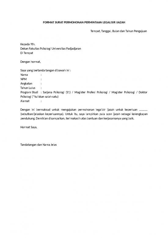 picture1_Legalizir Ijazah Form Pengajuan Fapsi Unpad 2018 | File - Surat Permohonan Id 16661