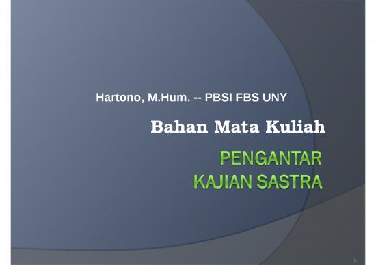 picture Buku Wellek Dan Warren 16323 | Materi Kuliah Pengantar Kajian Sastra, Hartono, Hum