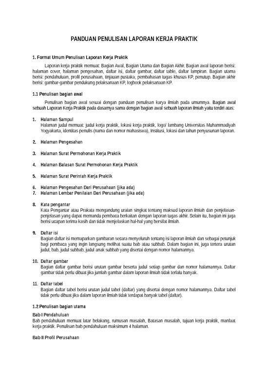 picture Laporan Doc 17139 | Panduan Penulisan Laporan Kerja Praktik