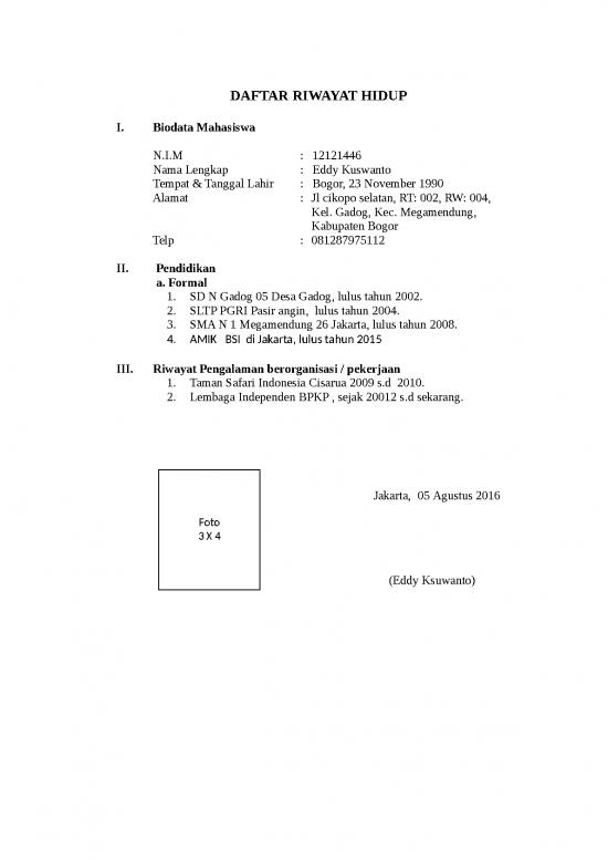 picture1_Riwayat Hidup | File - Daftar Riwayat Hidup Id 15827