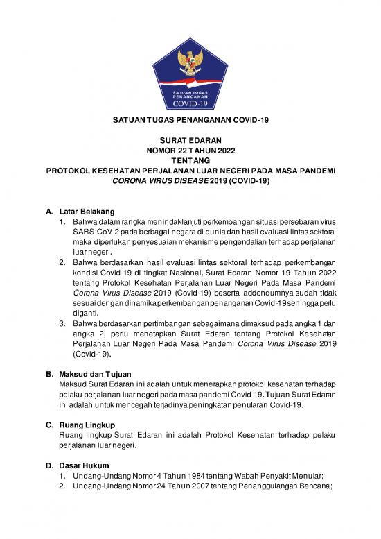 picture_Se Satgas Covid 19 N 22 Tahun 2022 Tentang Prokes Ppln Pada Masa Pandemi Covid 19
